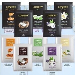 Brand New Hand & Foot Masks Jojoba Oil Moisturizing Hydrating Spa Shea Butter